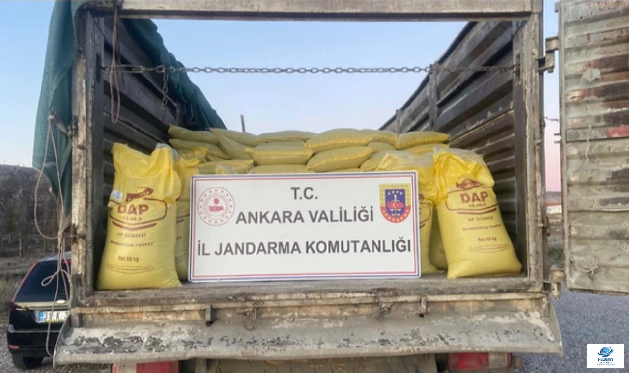 BAŞKENT’TE SAHTE GÜBRE OPERASYONU: 30 TON GÜBRE ELEGEÇİRİLDİ