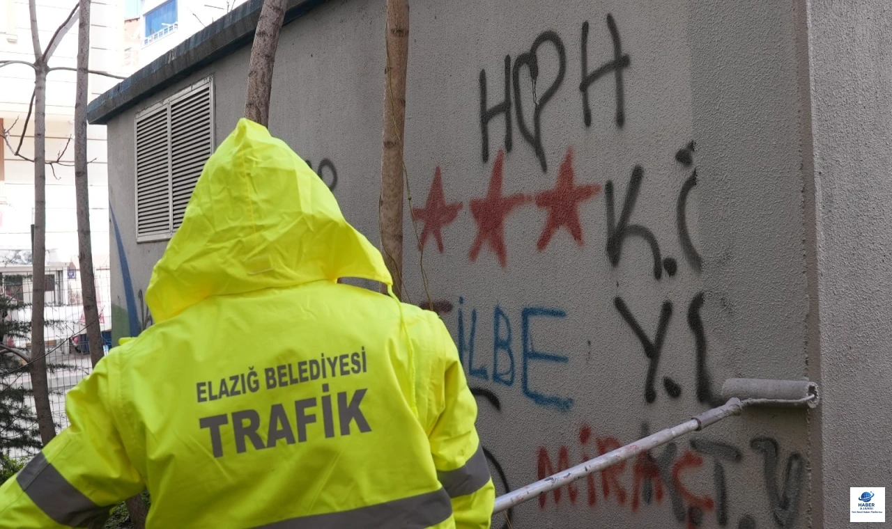 Belediye ekipleri, parklardan trafolara kadar kamuya ait alanlardaki görüntü kirliliğini temizliyor