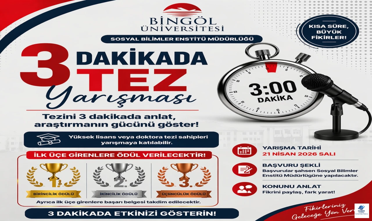 Bingöl Üniversitesi’nde “3 Dakikada Tez” heyecanı