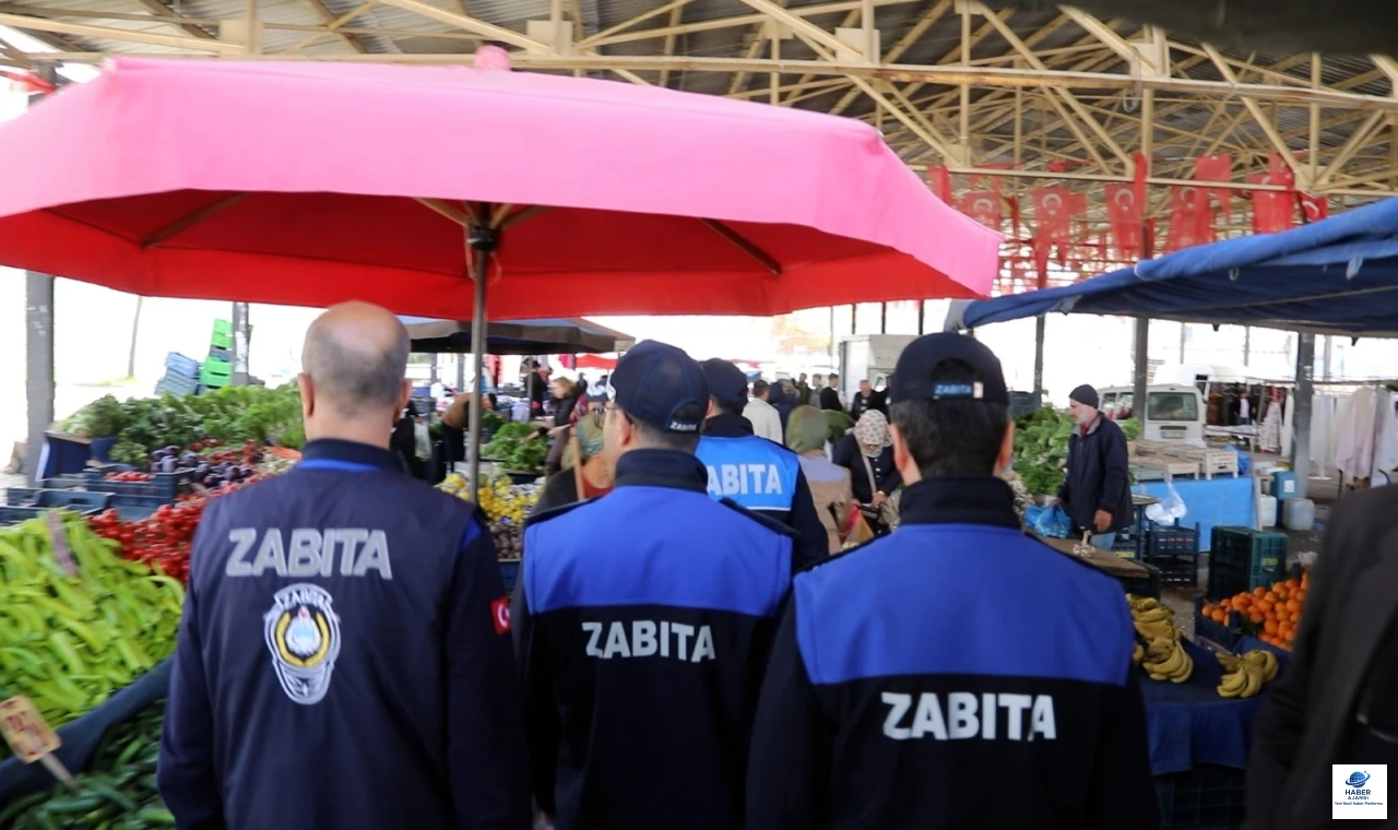 Elazığ Belediyesi zabıtadan pazarlarda denetim