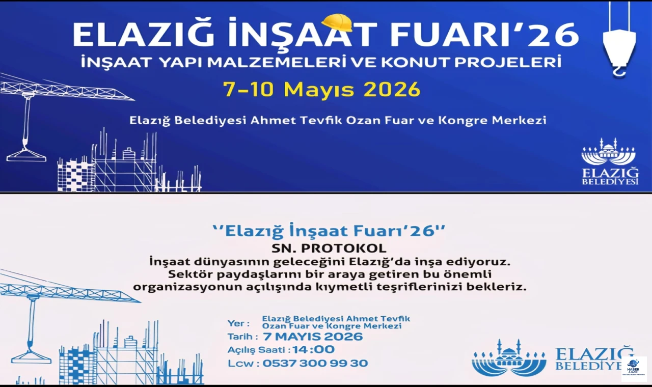 Elazığ Belediyesi'nden İnşaat Fuarı daveti: "Geleceği birlikte inşa ediyoruz"