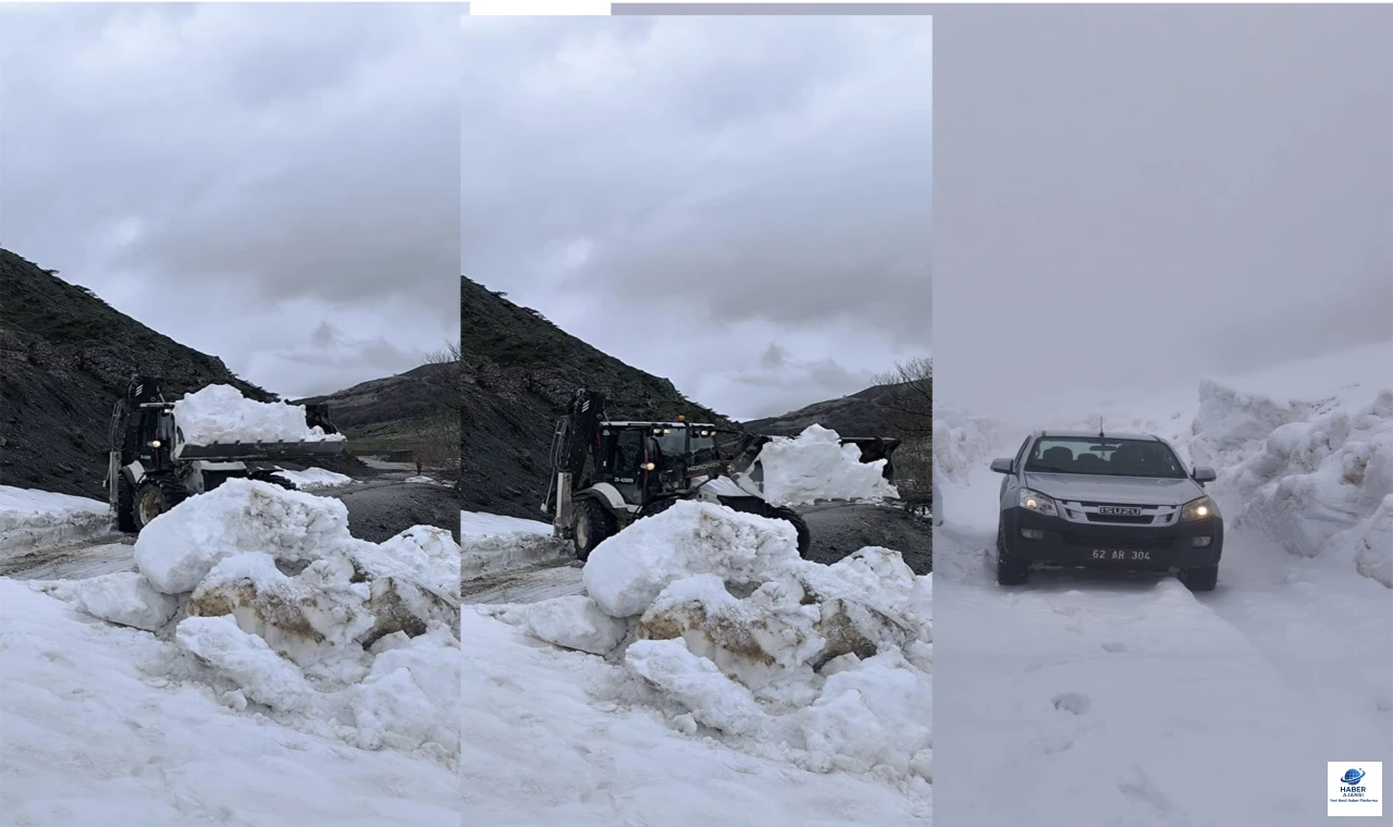 Mayıs ayında kar mesaisi: Tunceli’de yollar açılıyor