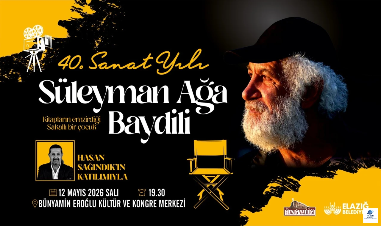 Usta Yönetmen Süleyman Ağa Baydili’nin 40. Sanat Yılı Elazığ’da Kutlanıyor