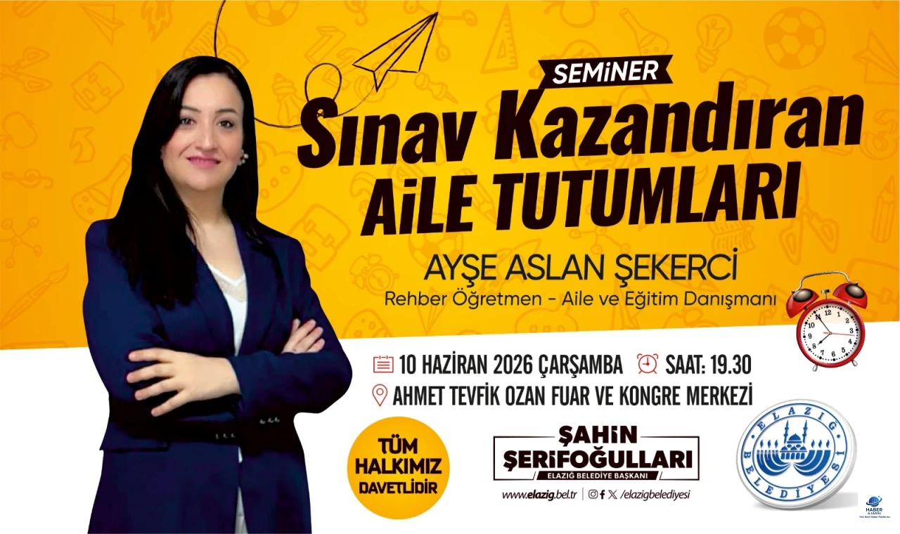 Elazığ Belediyesi’nden LGS öncesi velilere önemli seminer: “Sınav Kazandıran Aile Tutumları”