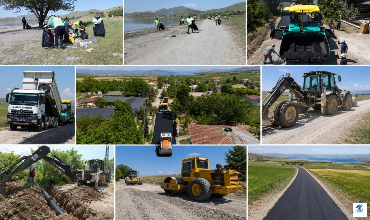 Elazığ İl Özel İdaresi'nden haftalık çalışma trafiği: "Elazığ'ın dört bir yanındayız"