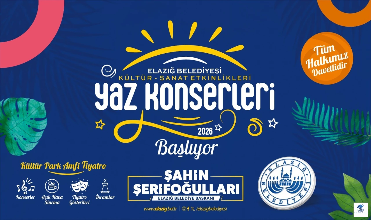 Elazığ’da Yaz Geceleri Renkleniyor: Kültür Park’ta Sanat Şöleni Başlıyor!
