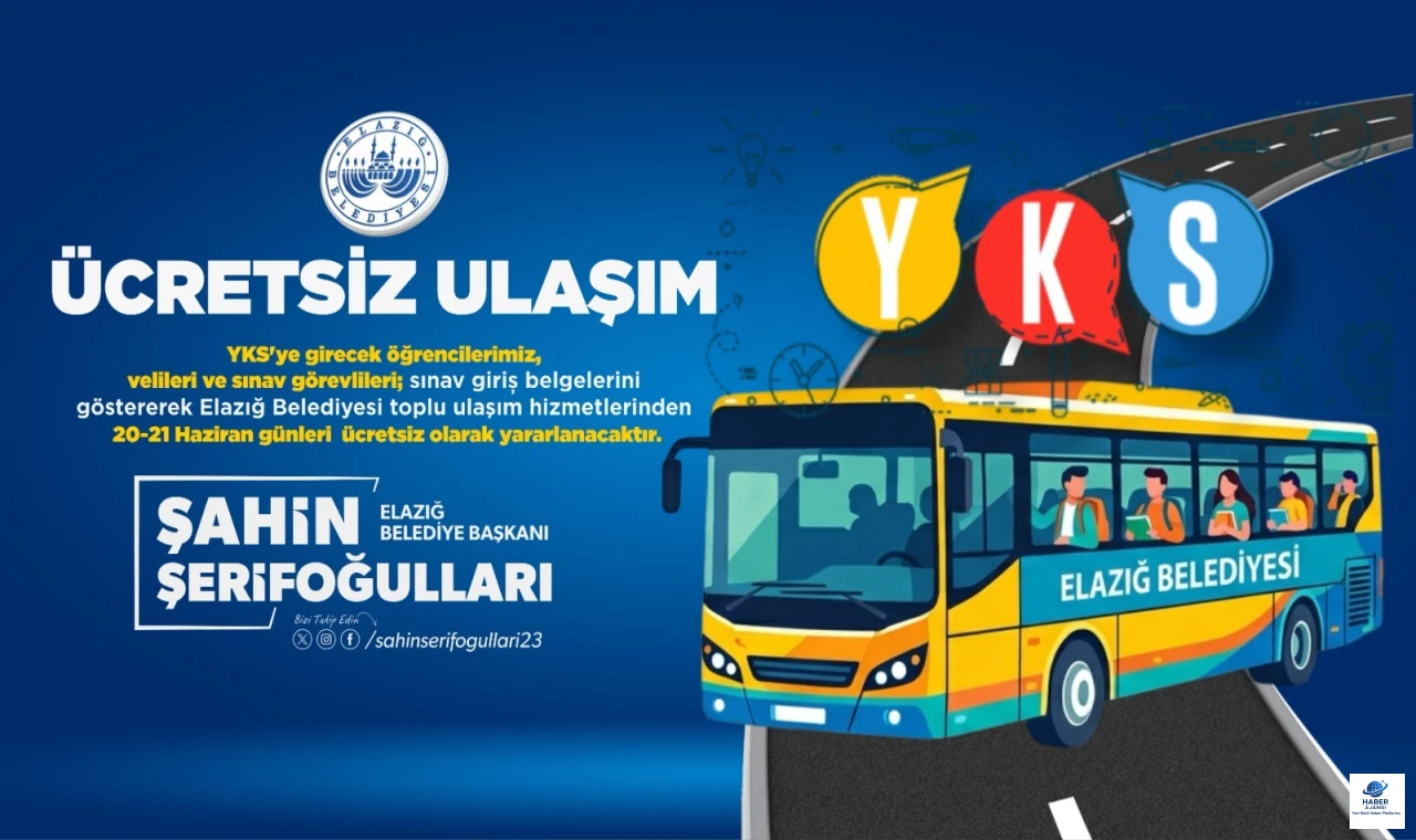 Elazığ’da YKS Heyecanı: Belediyeden Öğrenci, Veli ve Görevlilere Müjde!