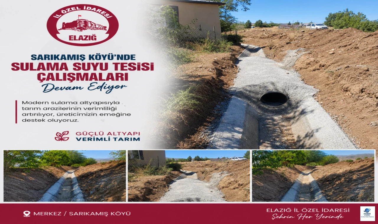 Sarıkamış Köyü’ne Modern Sulama Müjdesi: Çalışmalar Hız Kesmeden Devam Ediyor