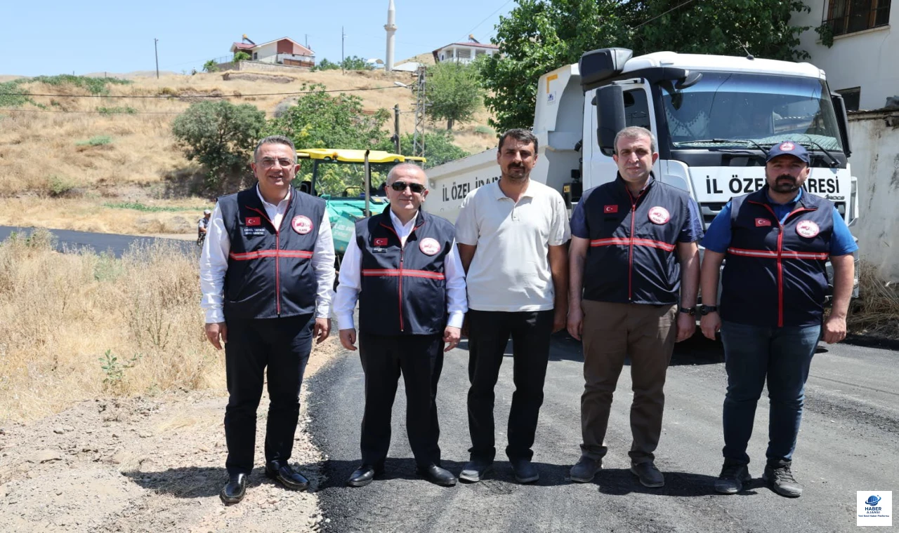 Vali Hatipoğlu, Gözebaşı Köyü'nde BSK Asfalt Çalışmalarını Yerinde İnceledi