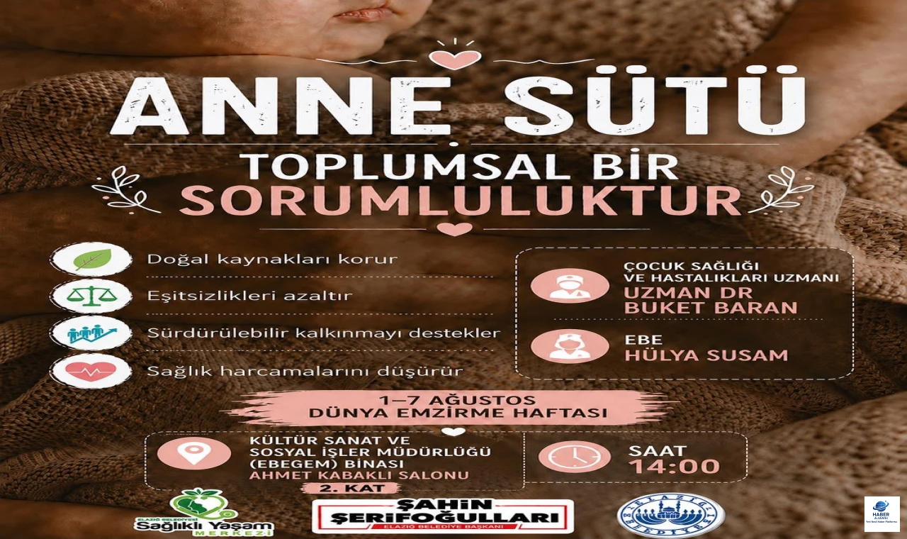 Elazığ Belediyesi'nden Dünya Emzirme Haftası'na Özel Anne Sütü Semineri
