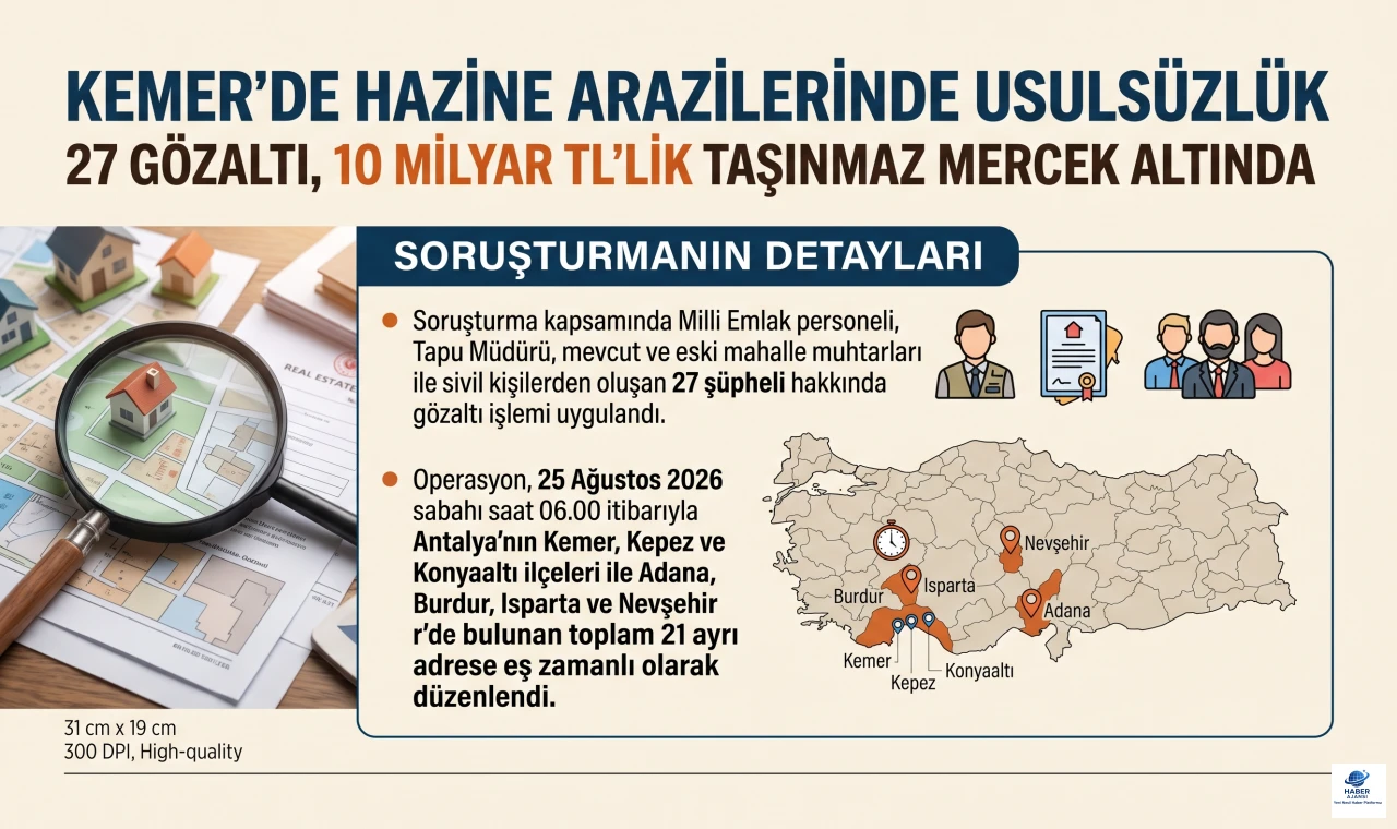 Kemer'de Hazine arazilerinde usulsüzlük