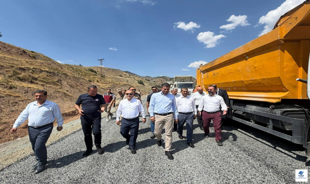 Vali Hatipoğlu ve Milletvekillerinden Palu'daki Güvenlik Yolu Projesine İnceleme