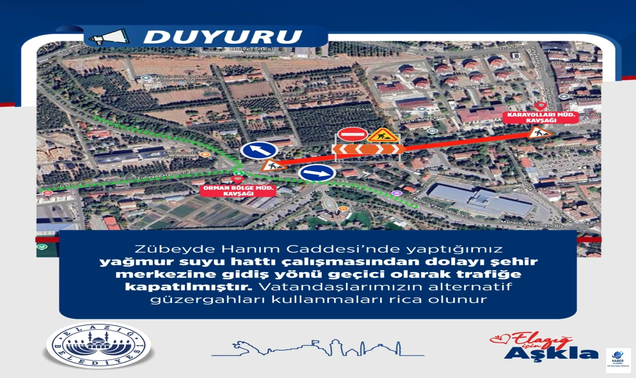 Zübeyde Hanım Caddesi’nde Ulaşım Düzenlemesi