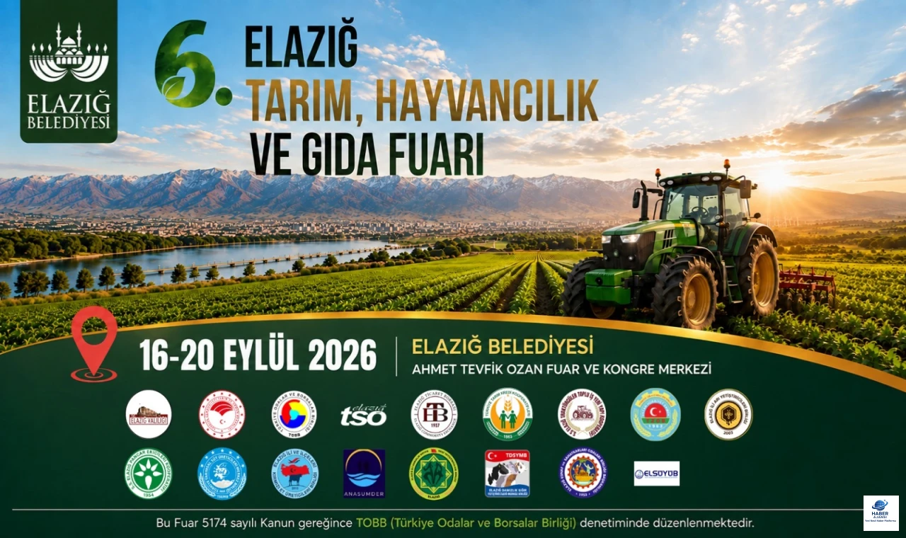 6. Elazığ Tarım, Hayvancılık ve Gıda Fuarı Yarın Kapılarını Açıyor