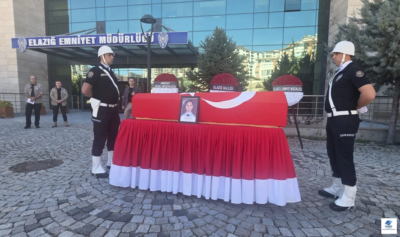 Elazığ'da Şehit Polis Memuru Mert Ozan Şindi memleketine uğurlandı
