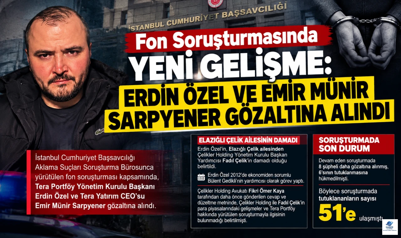Fon Soruşturmasında Yeni Gelişme: Erdin Özel ve Emir Münir Sarpyener Gözaltına Alındı