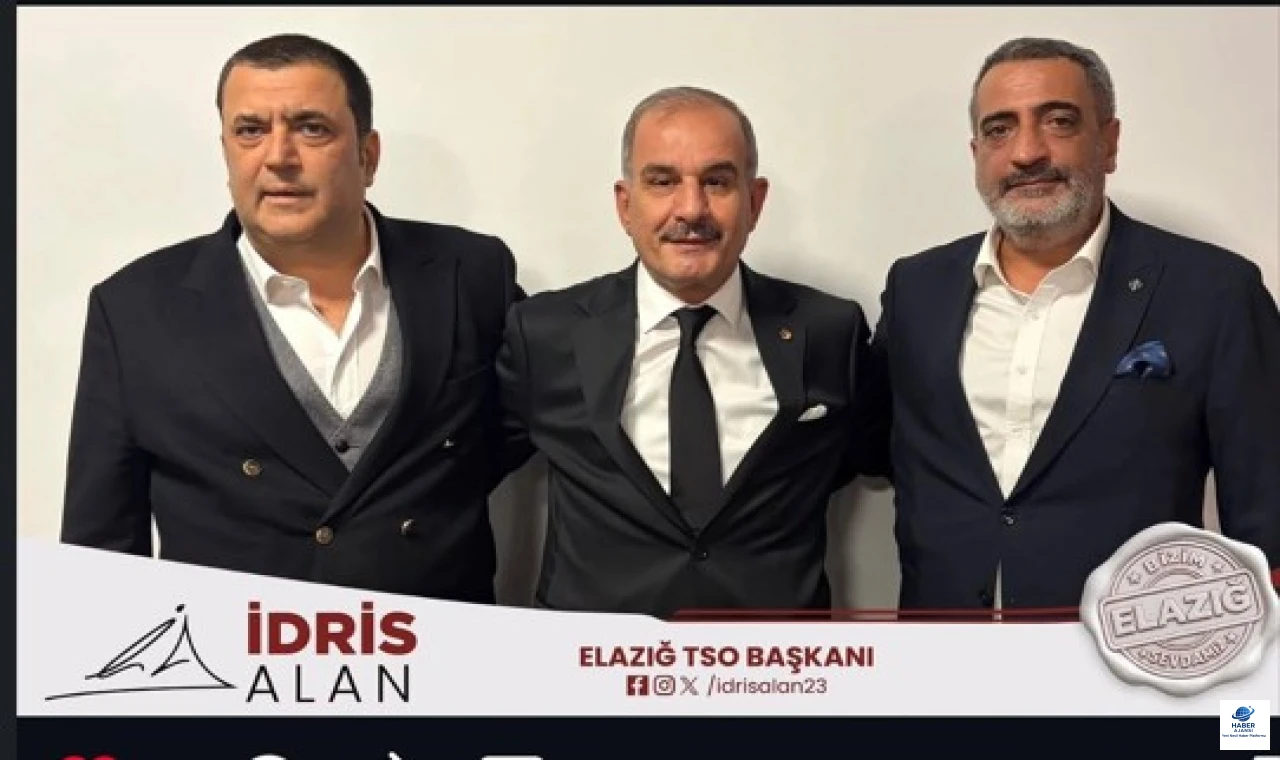 Ankara’daki Elazığlı iş insanlarından Başkan Alan’a Hayırlı olsun kutlaması.