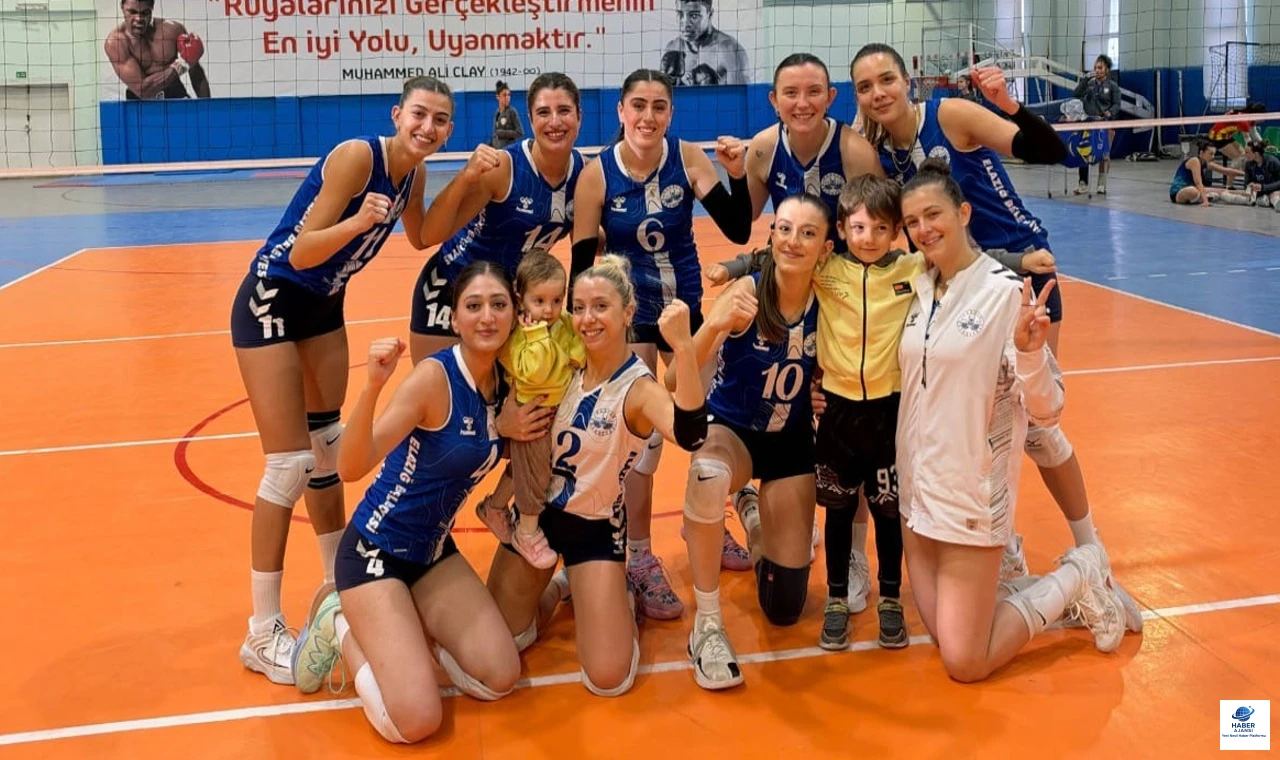 Elazığ Belediyespor Kadın Voleybol Takımı, Malatya Deplasmanından 3-0’lık Galibiyetle Döndü