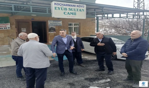 Başkan Çelik, Koçharmanı Köyü'nde muhtar ve vatandaşlarla buluştu