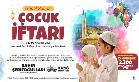 BAŞKAN ŞERİFOĞULLARI'NDAN 2.300 ÇOCUĞA UNUTULMAZ İFTAR SÜRPRİZİ