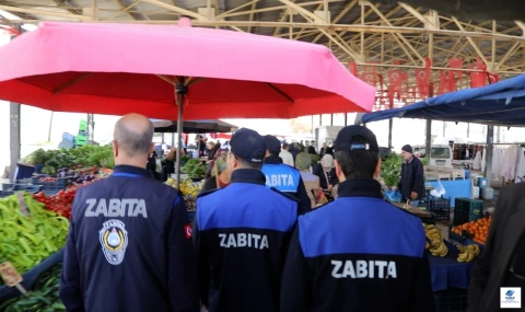 Elazığ Belediyesi zabıtadan pazarlarda denetim