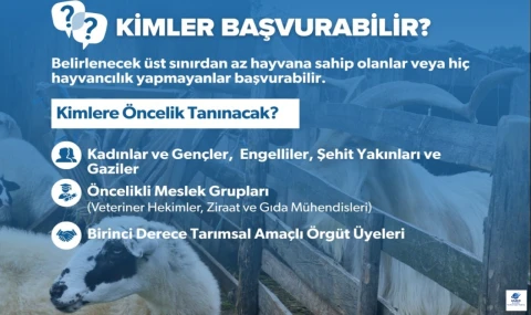 Küçükbaş Hayvancılığa Destek: ‘Kırsalda Bereket’ Projesi İçin Başvurular Başladı