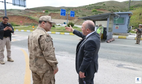 Vali Hatipoğlu, Gülüşkür Jandarma Karakolu Uygulama Noktası’nda incelemelerde bulundu