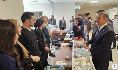 Milletvekili Erol Keleş, Fethi Sekin Şehir Hastanesi’nde hasta ve sağlık çalışanlarının bayramını kutladı