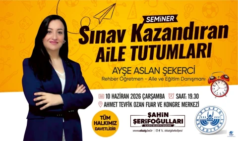 Elazığ Belediyesi’nden LGS öncesi velilere önemli seminer: “Sınav Kazandıran Aile Tutumları”
