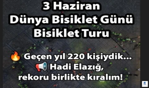Elazığ’da geleneksel Dünya Bisiklet Günü turu için geri sayım