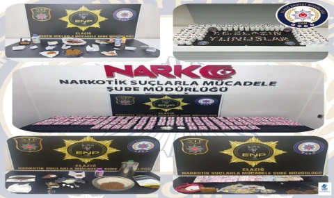Elazığ'da Uyuşturucu Operasyonlarında 16 Bin Hap Ele Geçirildi, 7 Şüpheli Tutuklandı