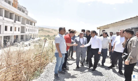 Milletvekili Keleş'ten Palu-Kovancılar Devlet Hastanesi İnşaatına Ziyaret