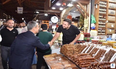 Elazığ Kapalı Çarşı'da Esnaf Ziyareti: Keleş'ten "Bereketli Kazanç" Temennisi