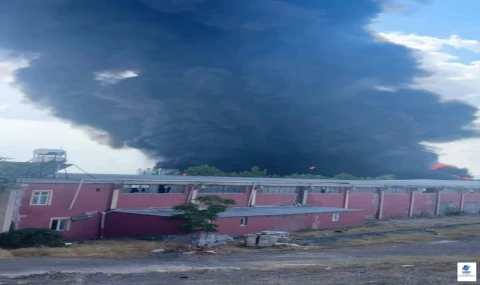 Elazığ OSB'de Megabort'ta Yangın Çıktı! Ekipler Olay Yerinde