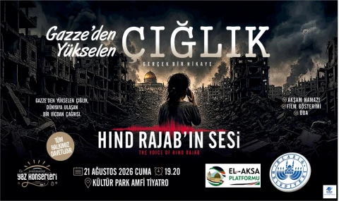 Elazığ’da Gazze’ye Farkındalık Gecesi: “Hind Rajab’ın Sesi” Kültür Park’ta