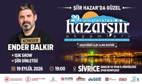 29. Uluslararası Hazar Şiir Akşamları İçin Geri Sayım Başladı