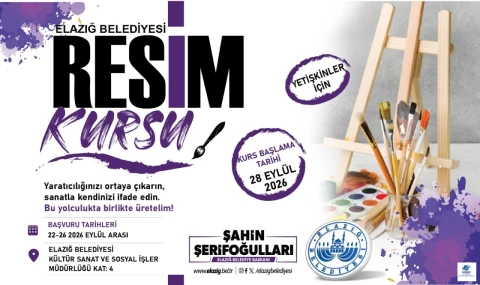 Elazığ Belediyesi'nden Ücretsiz Ney ve Resim Kursu
