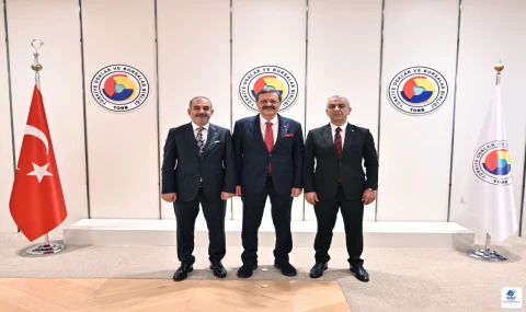 Elazığ TSO Heyeti, TOBB Başkanı Hisarcıklıoğlu'nu Ziyaret Etti