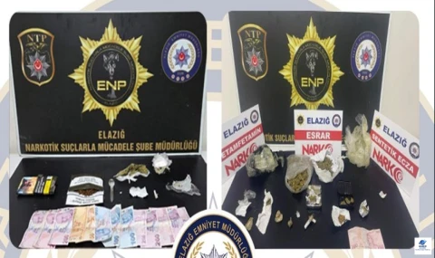 Elazığ'da Uyuşturucuyla Mücadelede 20 Günlük Operasyon 8 şüpheli Tutuklandı