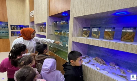 Minik Öğrenciler Balık Müzesi ve Akvaryumu Keşfetti